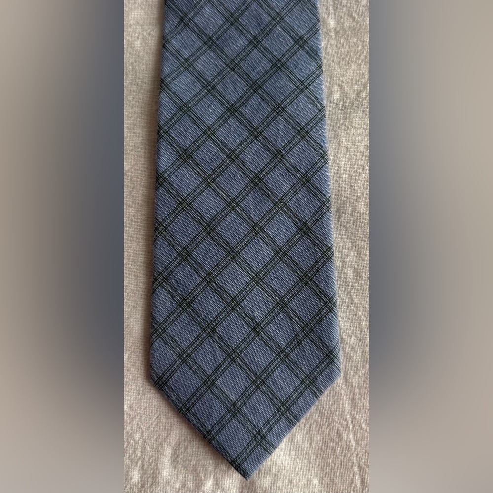 Banana Republic Navy Checkered Men's Tie